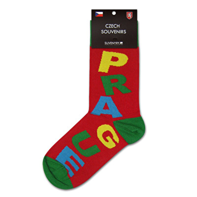 Ponožky PRAGUE červené