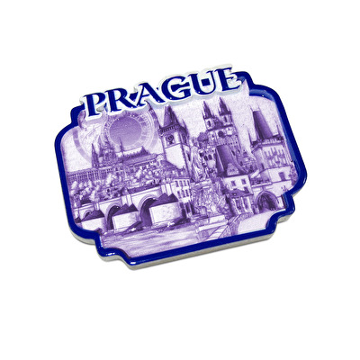 Magnet Praha reliéf Blue