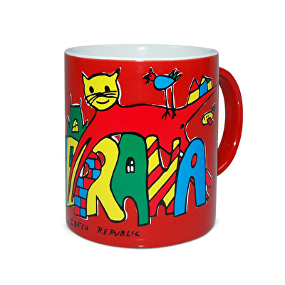 Tasse Prag  die Katze A