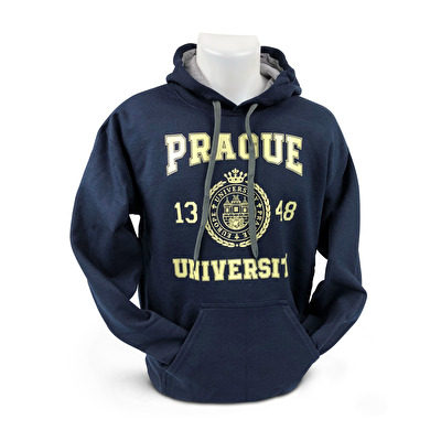 Sweatshirt Prague University dark blue M31. - Dark blue