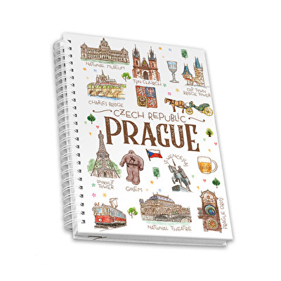 Schreibblock  Prag Aquarel