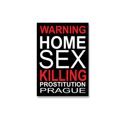 Sticker Prague Home sex 35.