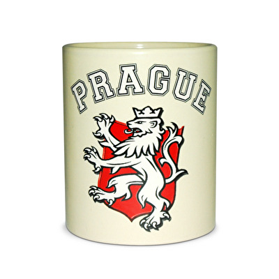 Tasse Prag Löwe Wappen - Beige