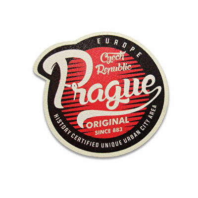 Wooden magnet Prague Pin-up wheel 17.