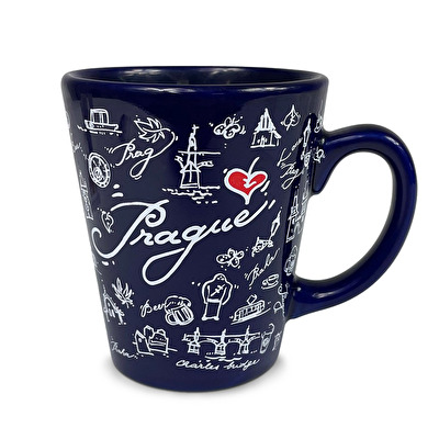 Konische Tasse Prag PAR dunkel blau