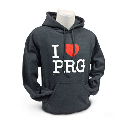 Sweatshirt Prague I love PRG dark gray M24.