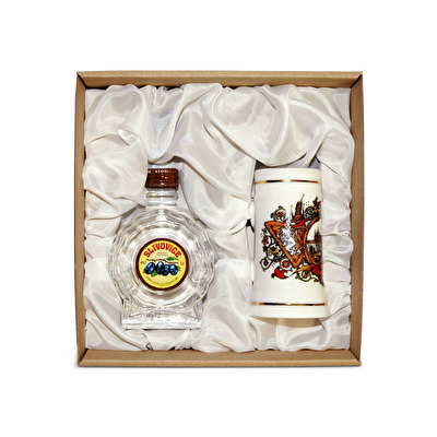 Geschenkset Prag mini Slivovitz Keramik