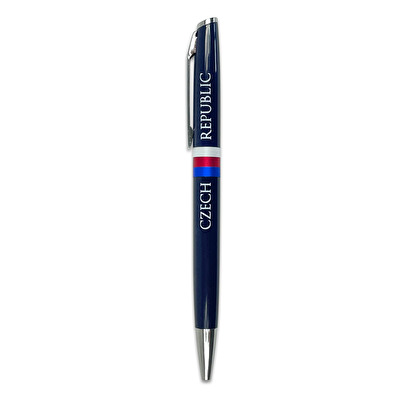Kuličkové pero Trikolora Czech modré - Tmavě modrá