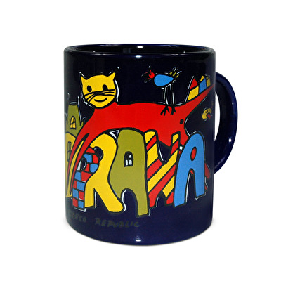 Tasse Prag  die Katze A