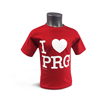 Children’s T-shirt I love PRG red 95. - Red