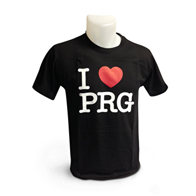 T-shirt Prague I love PRG black 33. - Black