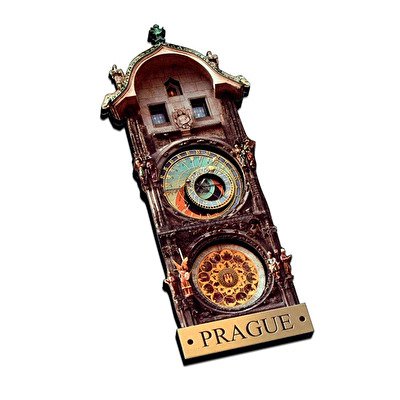 Magnet 3D Prague Astronomical Clock 11 cm