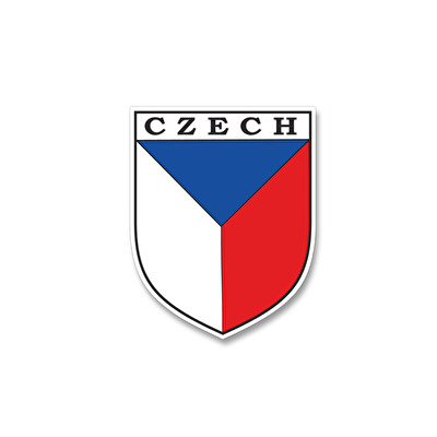 Sticker Czech flag 48.