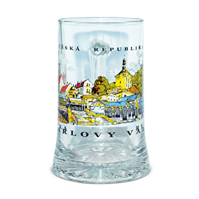Korbel skleněný Karlovy Vary Corona 0,5 Kolonáda