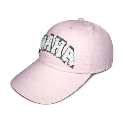 Cap Prague textile motif 30. - Pink