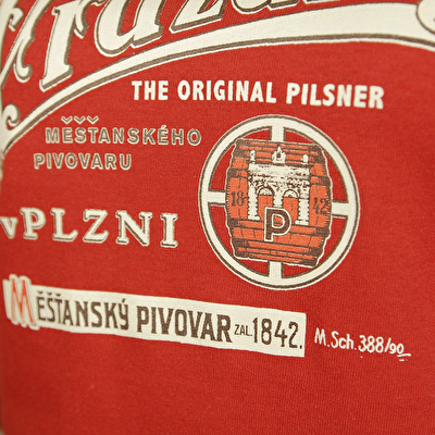 Red women‘s T-shirt Pilsner Urquell barrel