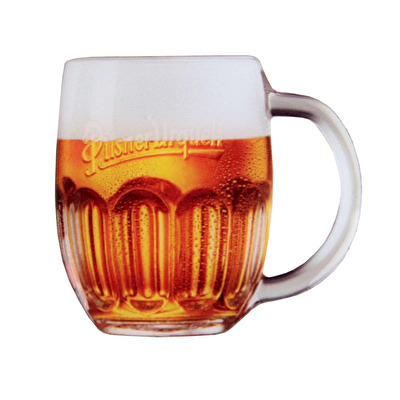 Wooden magnet tankard Pilsner Urquell 