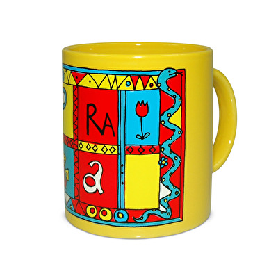 Mug Prague Snake - Yellow