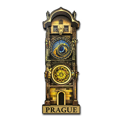 Magnet 3D Prague Astronomical Clock 11 cm