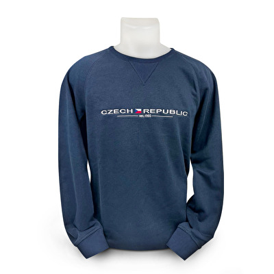 Sweatshirt with embroidery KU dark blue