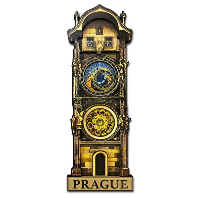 BIG Magnet 3D Prague Astronomical Clock 17 cm