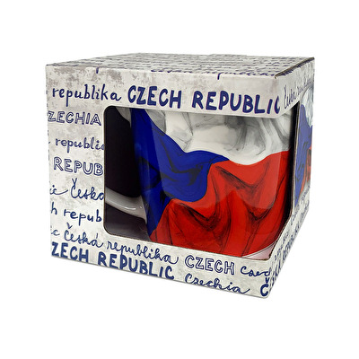 Hrnek 500 ml vlajka Česká republika krabička