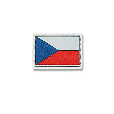 Nášivka vlajka Česká republika malá bílá 11B. - Bílá