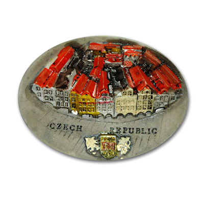 Magnet oval Prague Houses