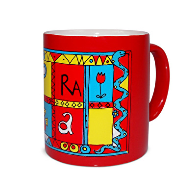 Tasse Prag Schlange  - Rot