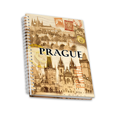 Notepad A5 Prague RETRO