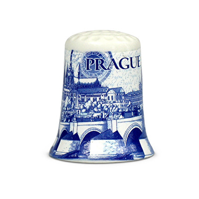 Sewing thimble Prague Blue