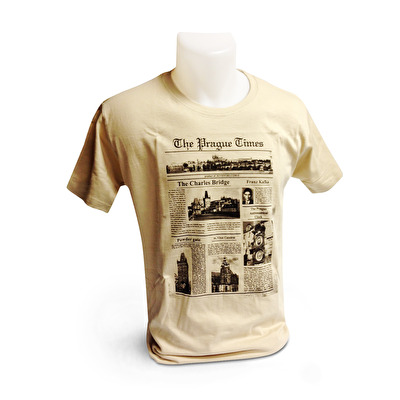 T-shirt The Prague Times 53. - Beige
