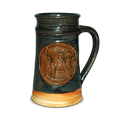 Ceramic tankard Old Town Square dark K