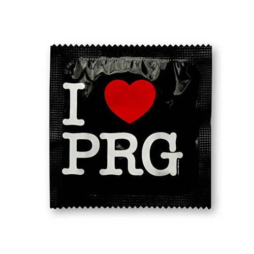 Kondom I love PRG C - schwarz