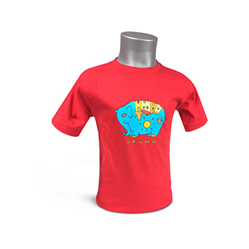 Children’s T-shirt Prague Elephant red 107.