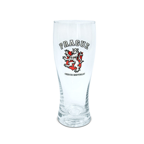 Glass tankard Prague Club Becher 0,3 Czech Lion 