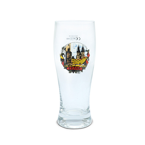 Glass tankard 0,3 Prague A