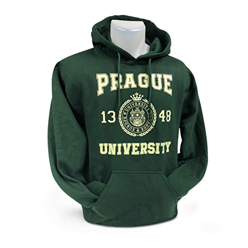 Sweatshirt Prague University dark green M31.
