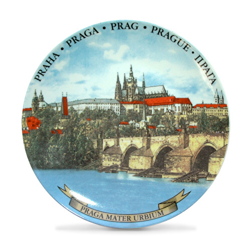Plate Prague Castle diametre 19 cm