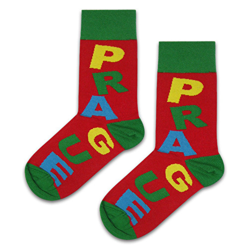 Ponožky PRAGUE červené
