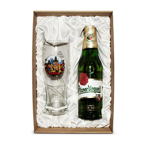 Bier Geschenkset  Prag Glas C