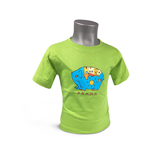 Children’s T-shirt Prague Elephant light green 107.