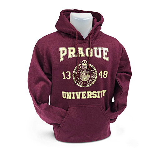 Sweatshirt Prague University burgundy M31.