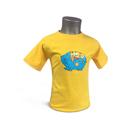 Baby-T-Shirt Prag Elefant gelb 107.