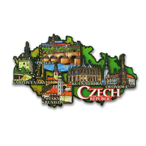 Magnet 3D Karte der Tschechischen Republik