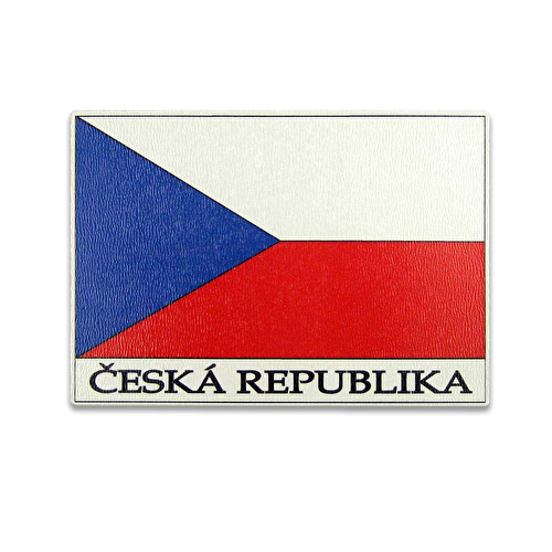 Hölzerner Magnet die Flagge der Tschechischen Republik weiß 5.