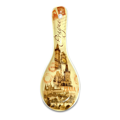 Ceramic spoon Prague 22,5 cm Retro