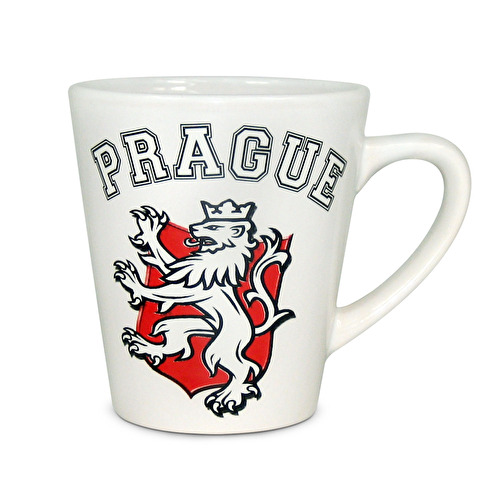 Konische Tasse Prag Löwe Wappen M