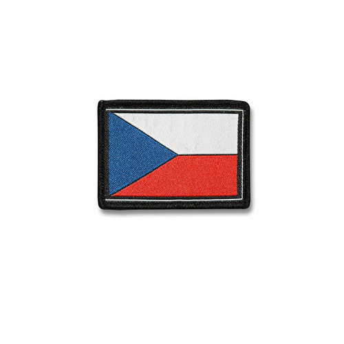 Nášivka vlajka Česká republika malá černá 11A.