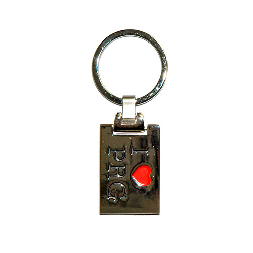 Metalic keychain I love PRG